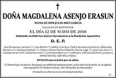 Magdalena Asenjo Erasun